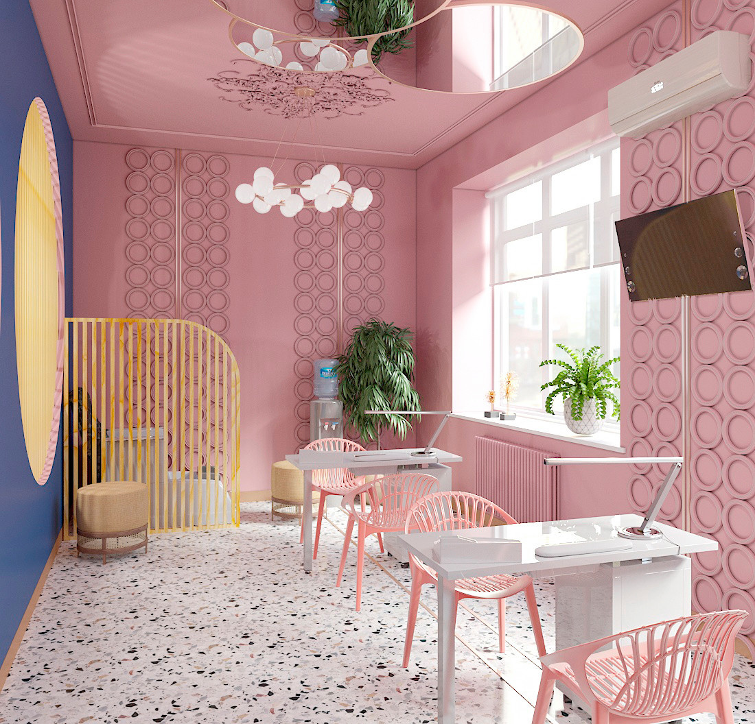 Дизайн парикмахерской + маникюрный кабинет