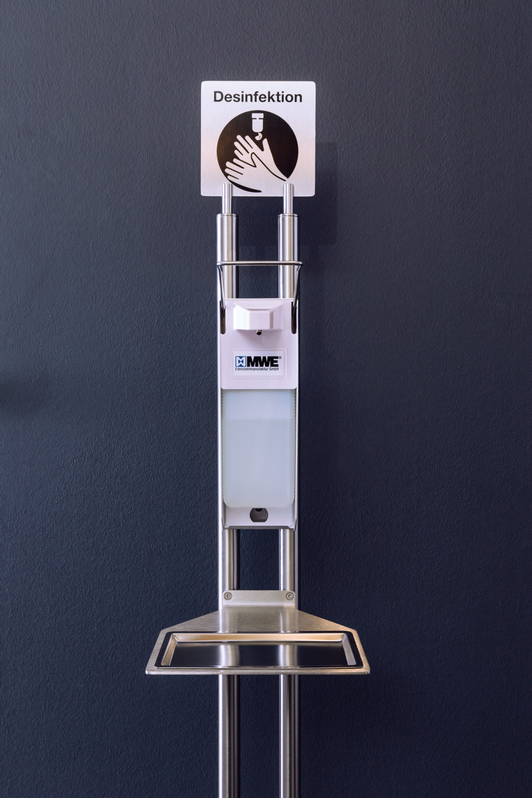 Диспенсер для антисептика, напольный. Материалы: латунь и нержавеющая сталь!