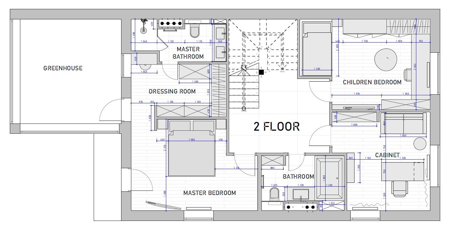 Планировочное решение 2 этаж