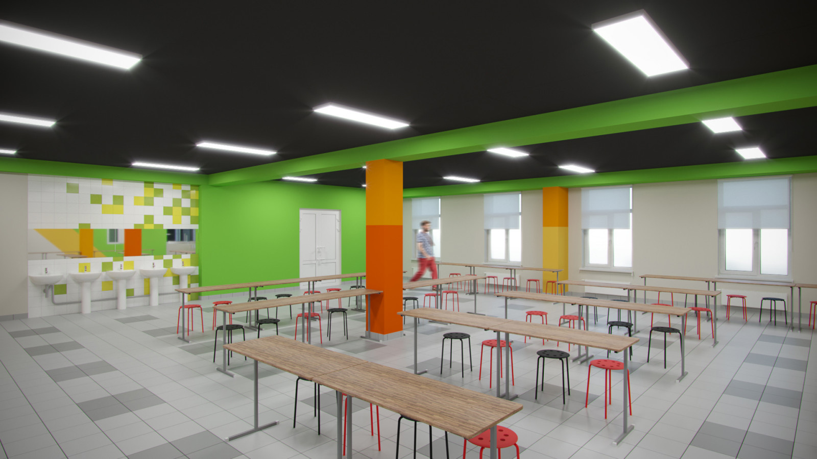 Реновация столовой в школе