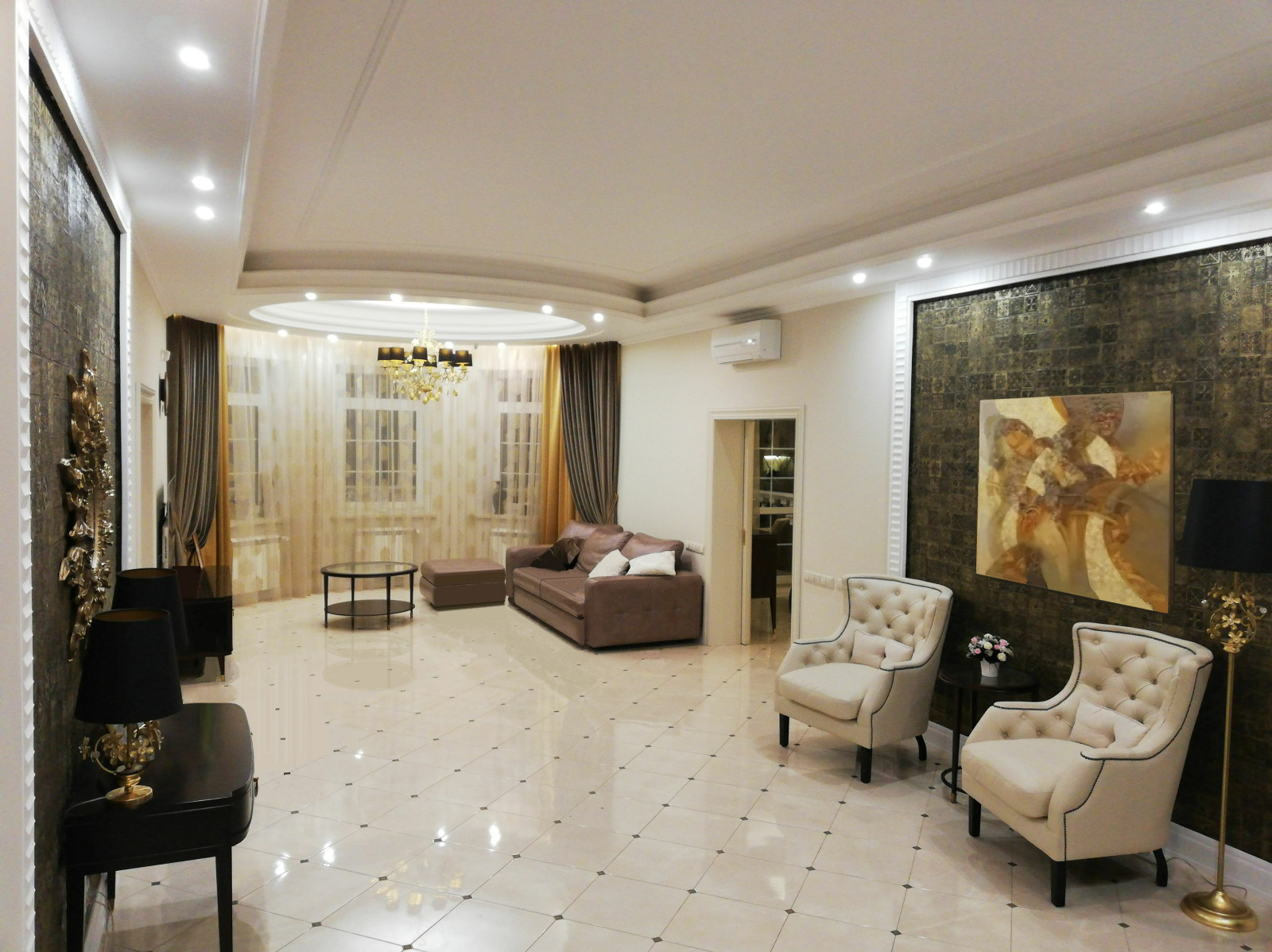 Дом в стиле американская классика, неоклассика. Фото в процессе