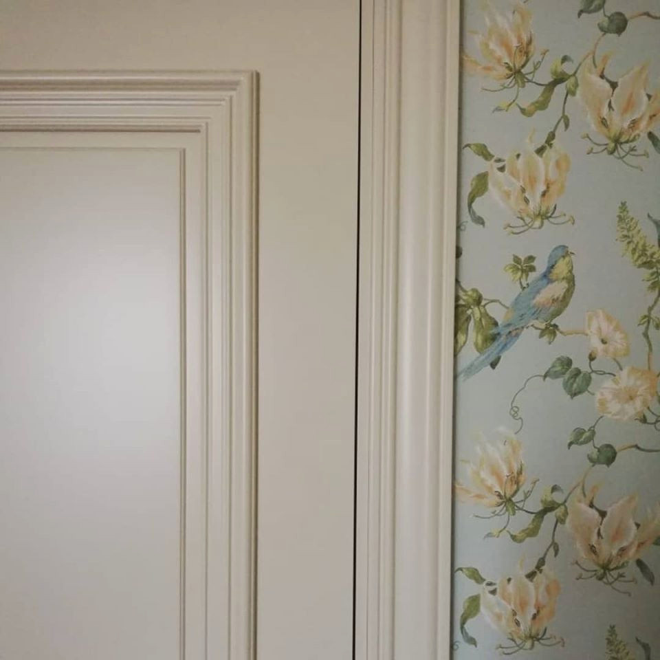 Дом в стиле американская классика, неоклассика. Фото в процессе