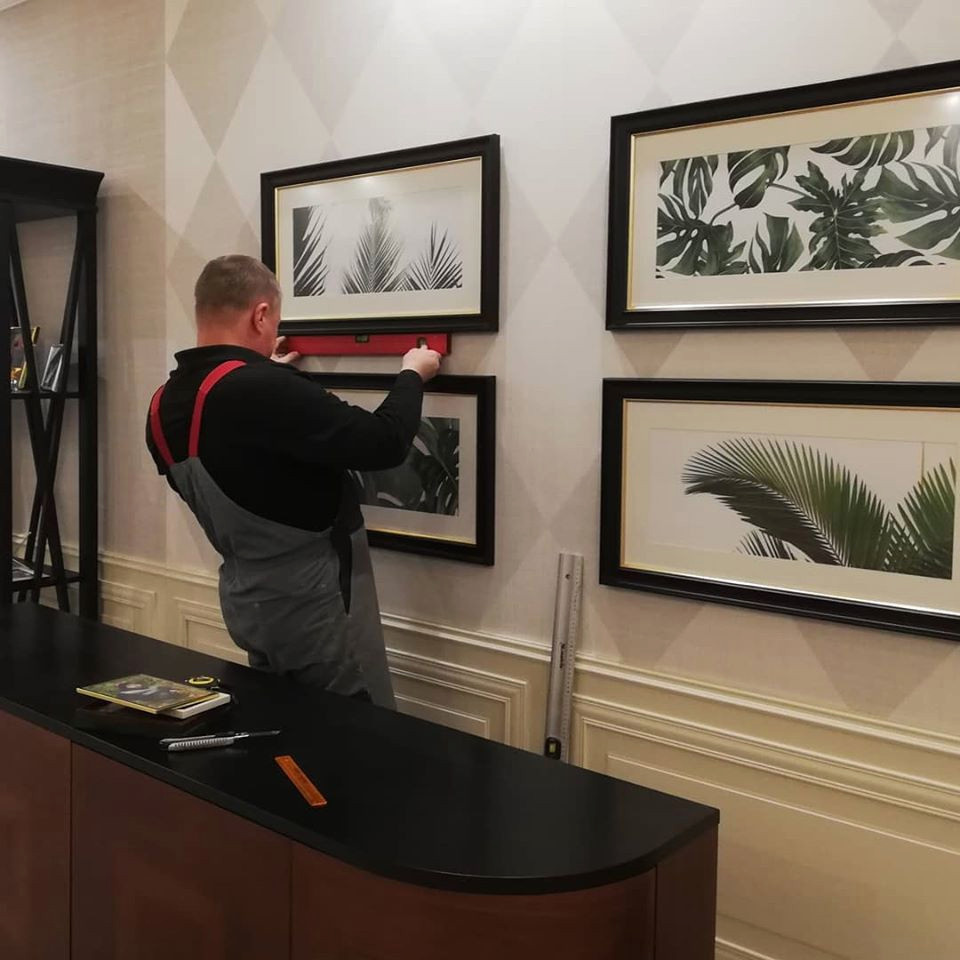 Дом в стиле американская классика, неоклассика. Фото в процессе