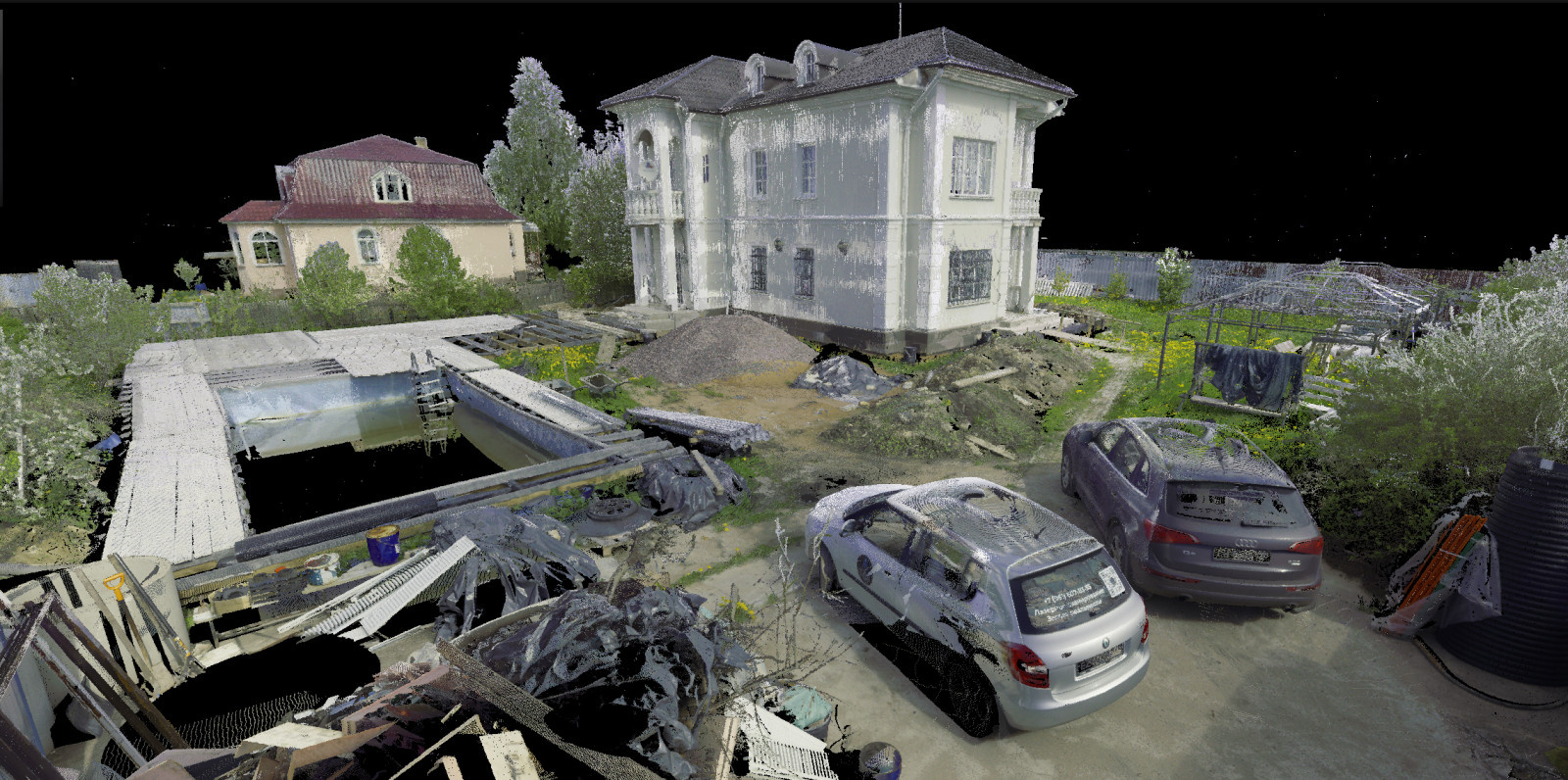 3D лазерное сканирование коттеджа.