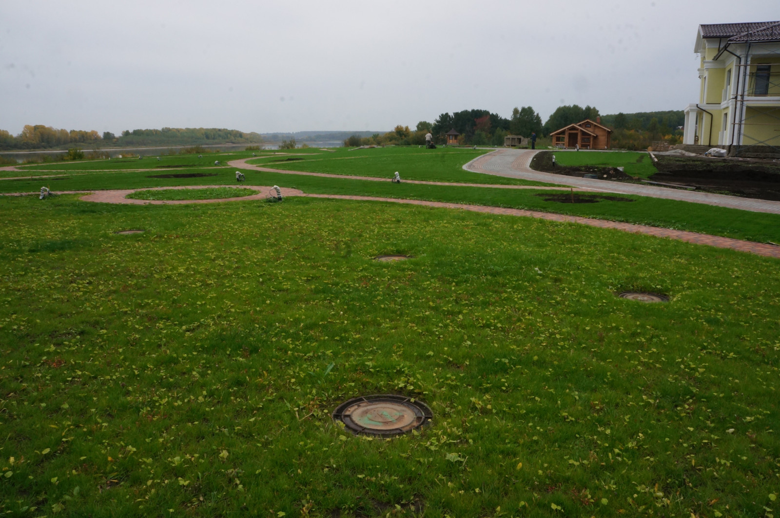 Ландшафтные работы  на частном объекте Георгиевская