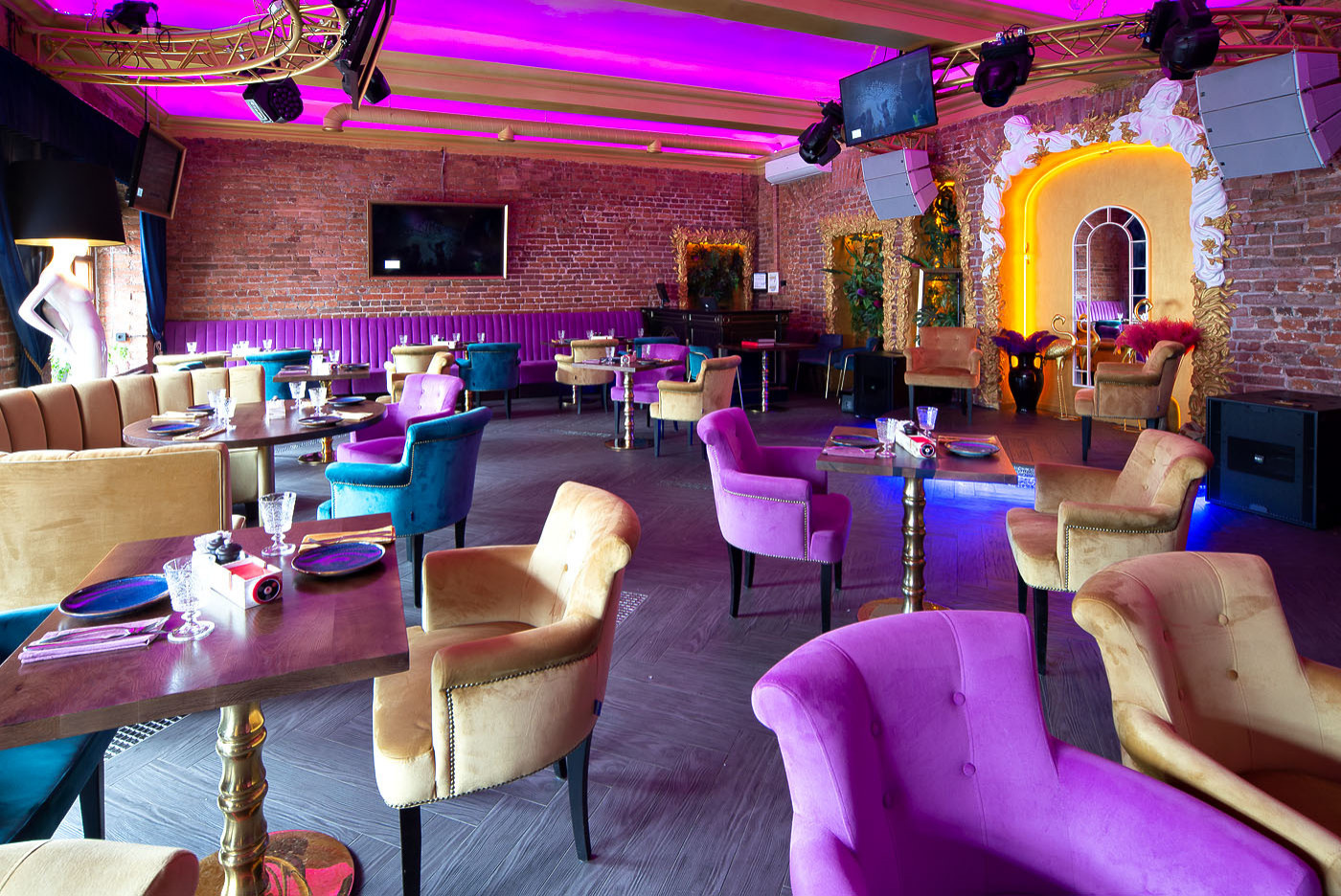 производство, рестораны, магазины