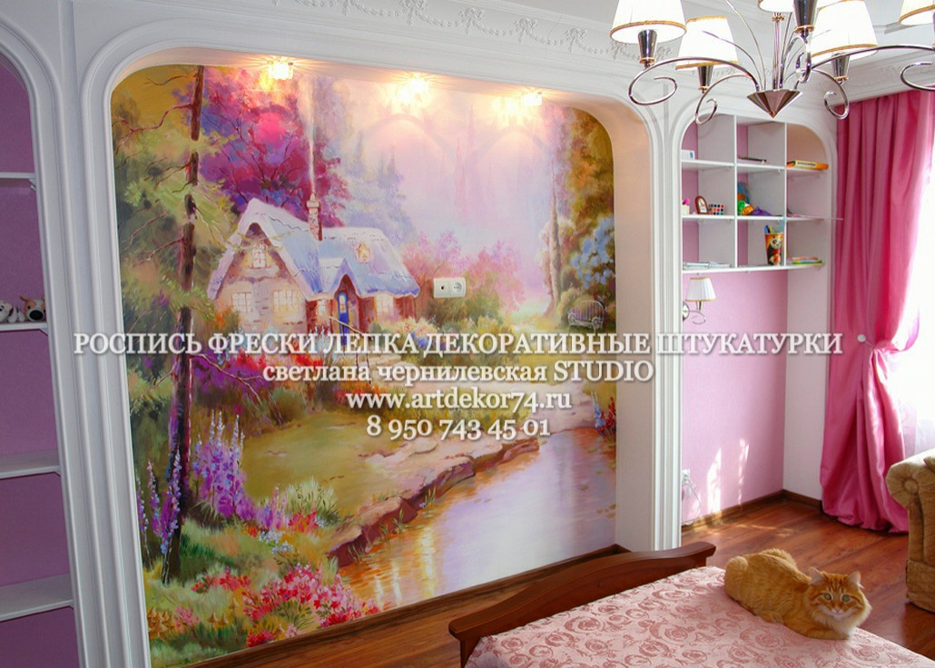 Роспись Декоративные штукатурки Фрески Лепка Картины Дизайн