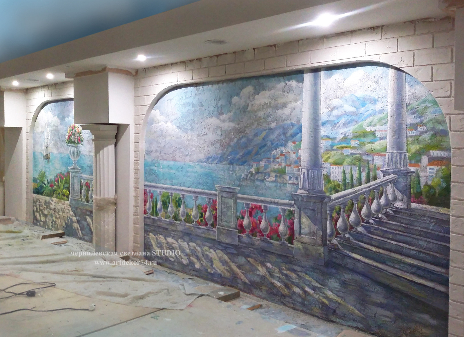 Роспись Декоративные штукатурки Фрески Лепка Картины Дизайн