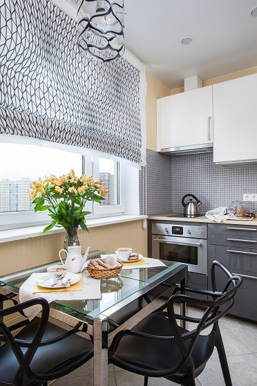 Кухня в квартире однушке П-44