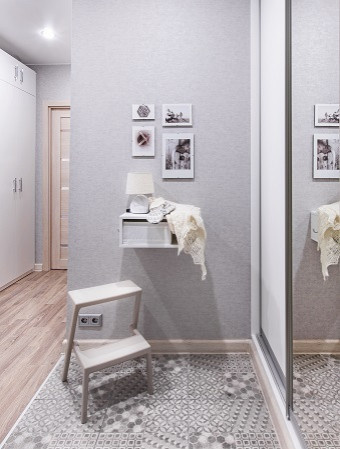 Прихожая в квартире однушке П-44