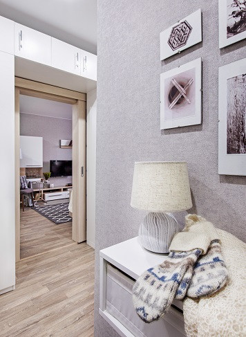 Прихожая в квартире однушке П-44