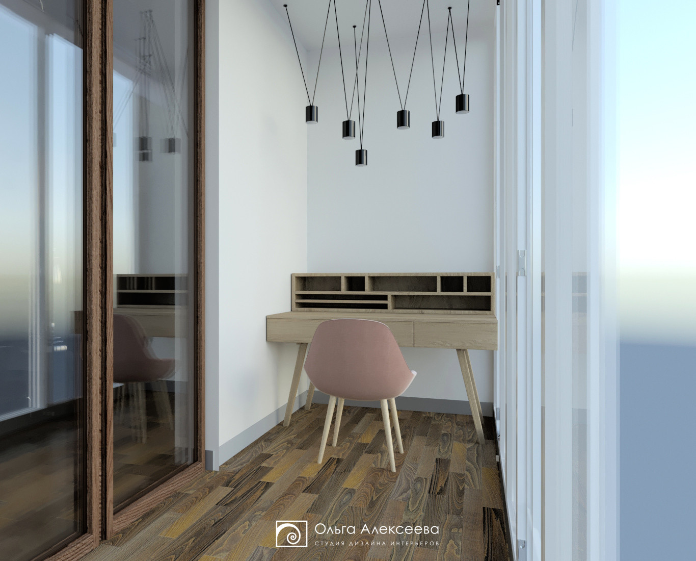 Дизайн спальни с балконом