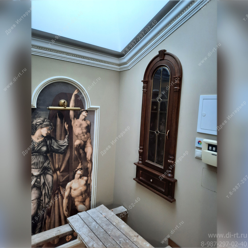 Обложка проекта: Ниши в стене из дуба