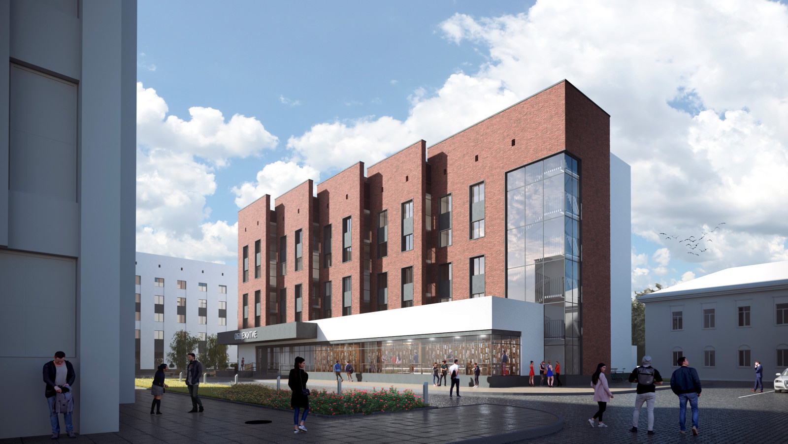 Обложка проекта: Корпус общежития Башкирского Государственного Университета