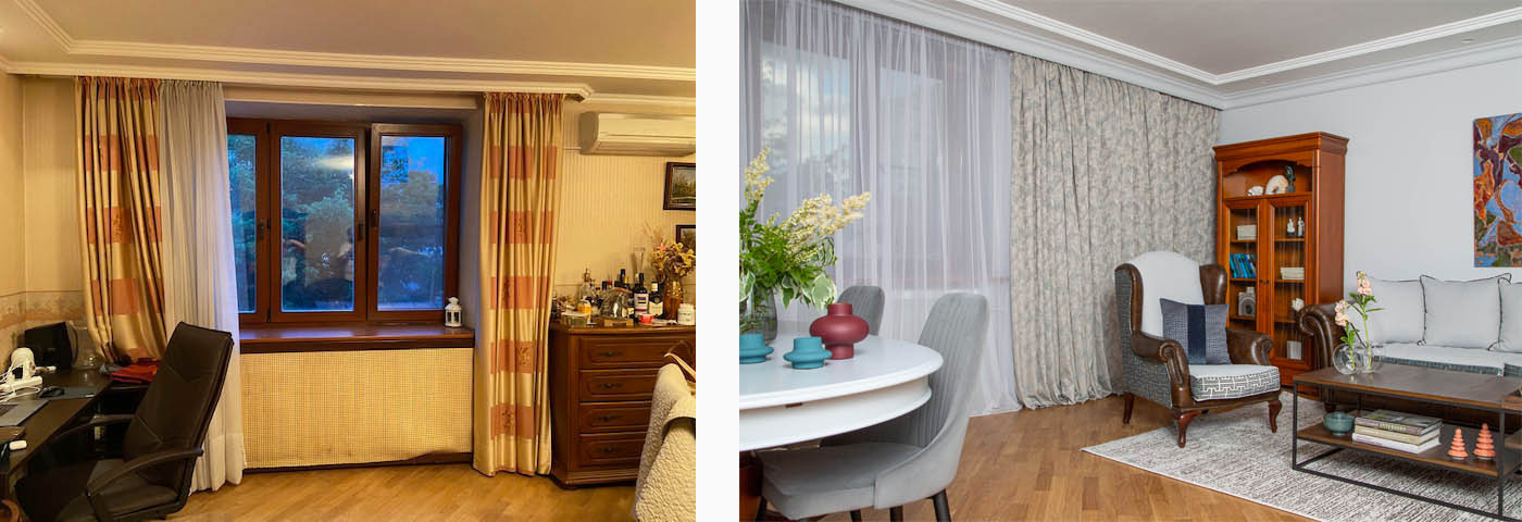 Обновление квартиры в старом фонде (фото ДО)