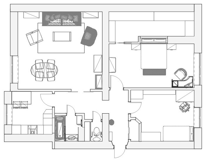 В гостях: Интерьер, где пережили «затопление кипятком»