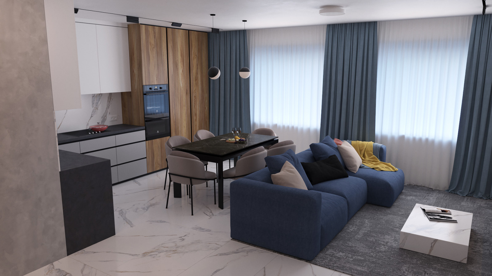 Дизайн проект квартиры в ЖК "Феникс" 140 кв.м.