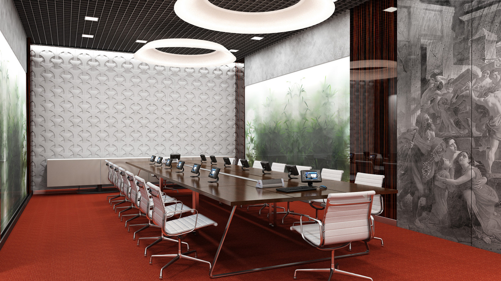 Интерьеры банка  "МИРАФ"