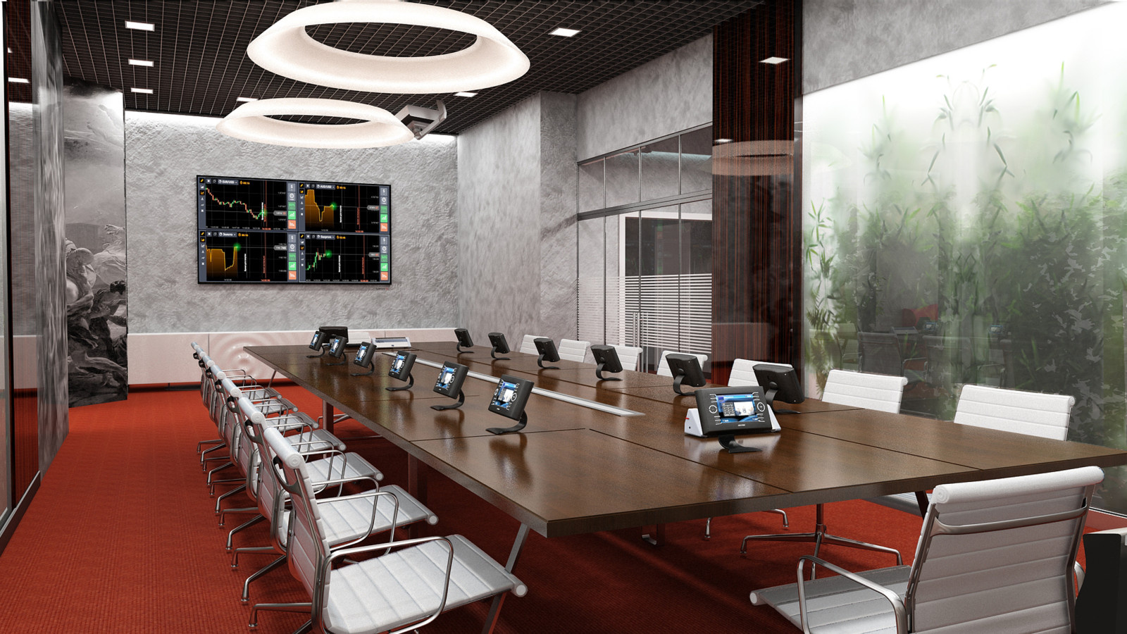 Интерьеры банка  "МИРАФ"