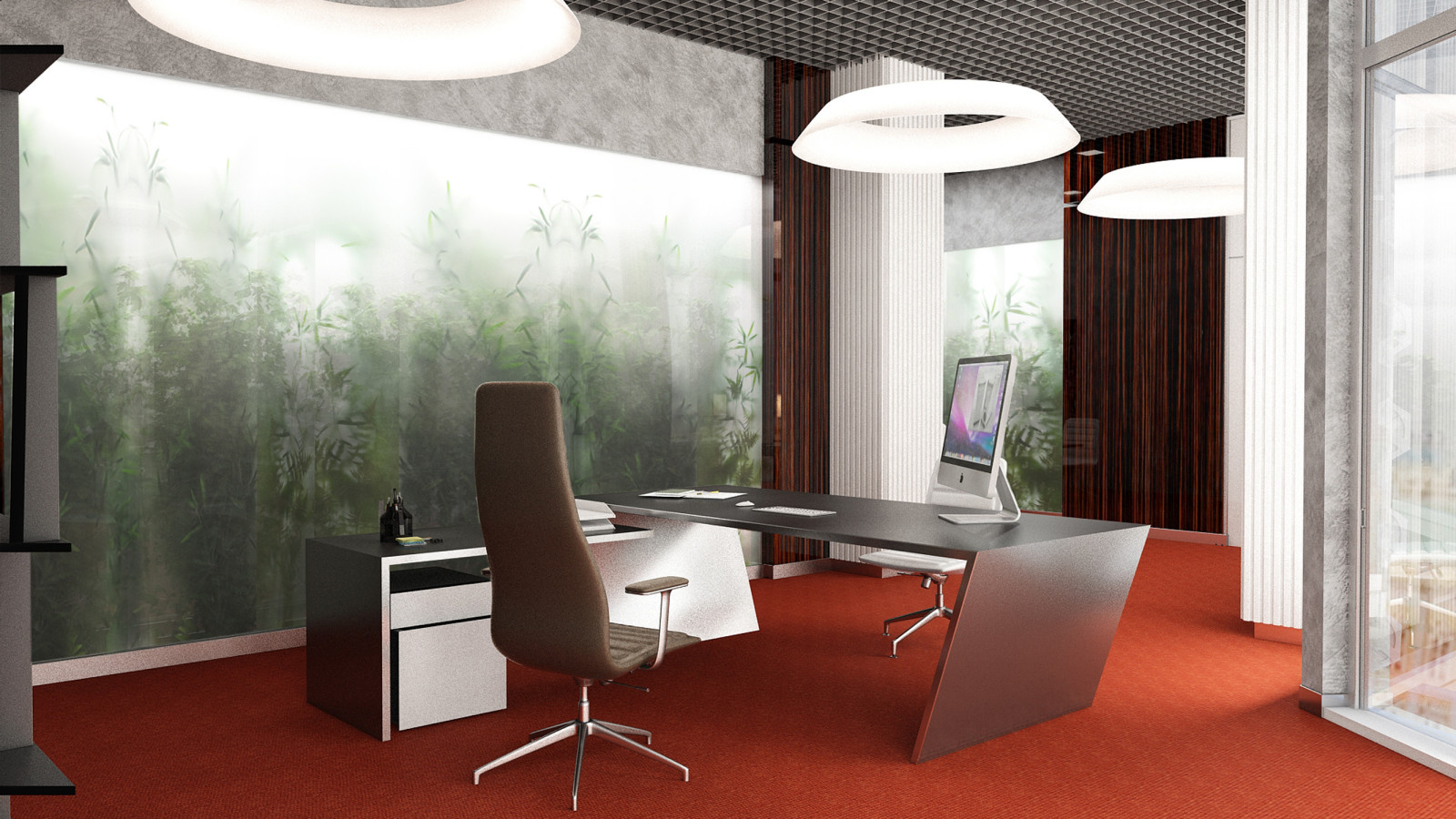 Интерьеры банка  "МИРАФ"