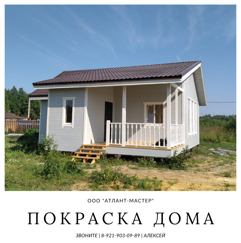 Покраска дома 9