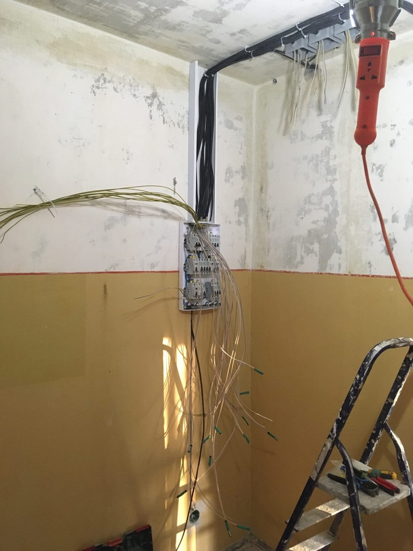 Черновой монтаж 3-х комнатной квартиры