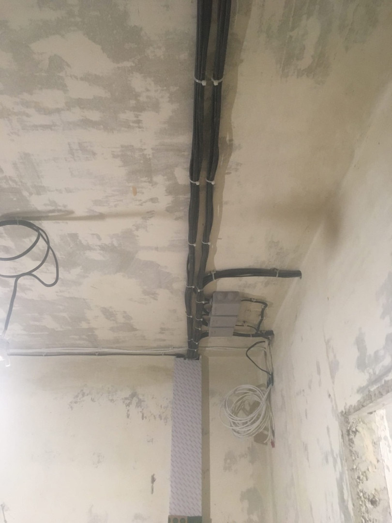 Черновой монтаж 3-х комнатной квартиры