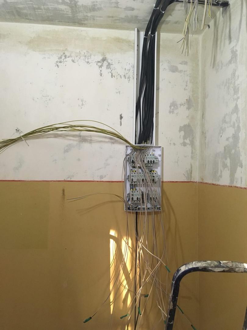 Черновой монтаж 3-х комнатной квартиры