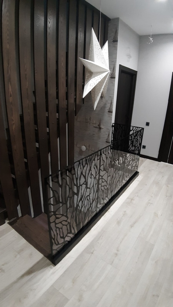 Лестничное ограждение + настенная панель