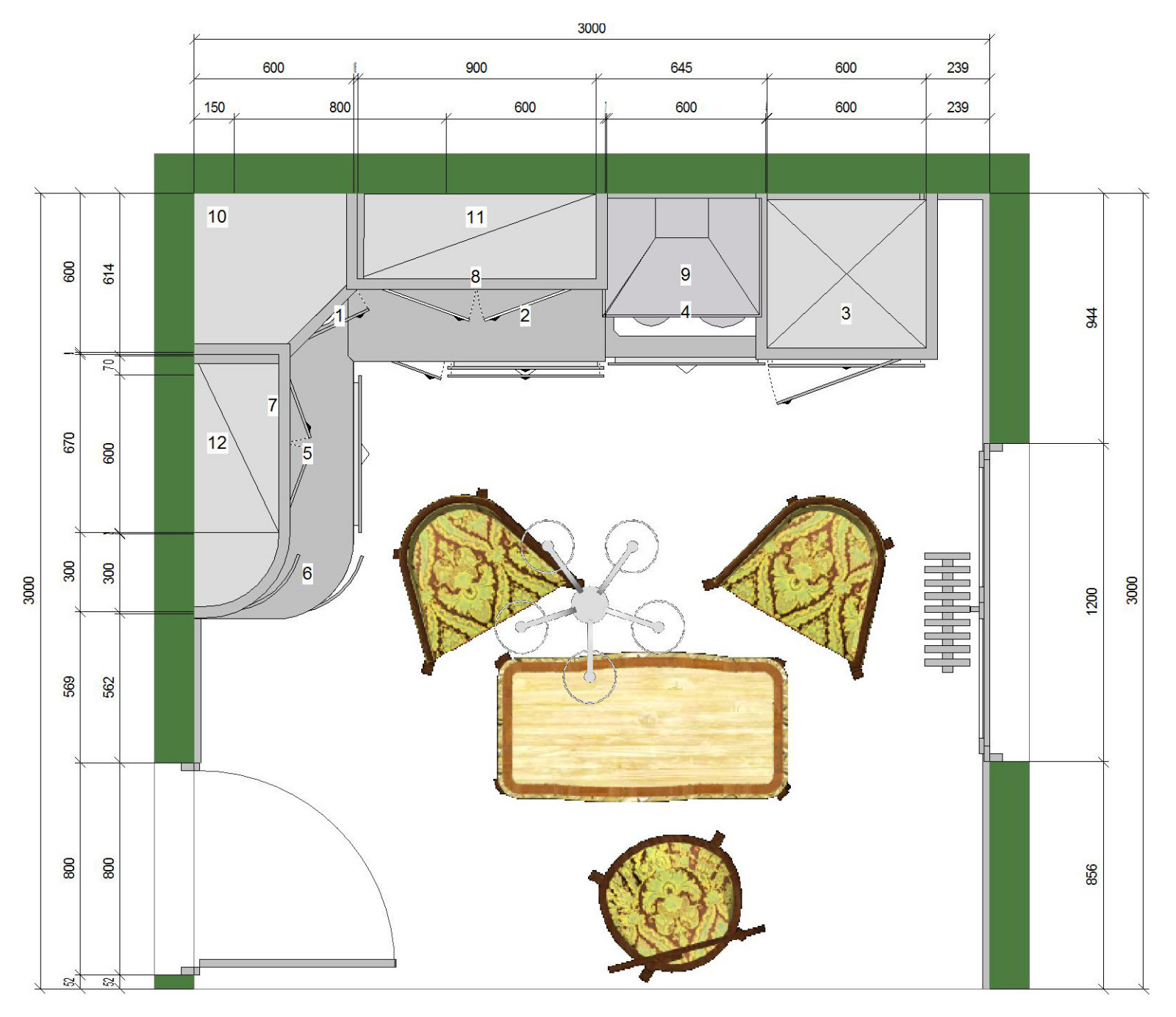 Обложка проекта: Дизайн кухни в Kitchendraw