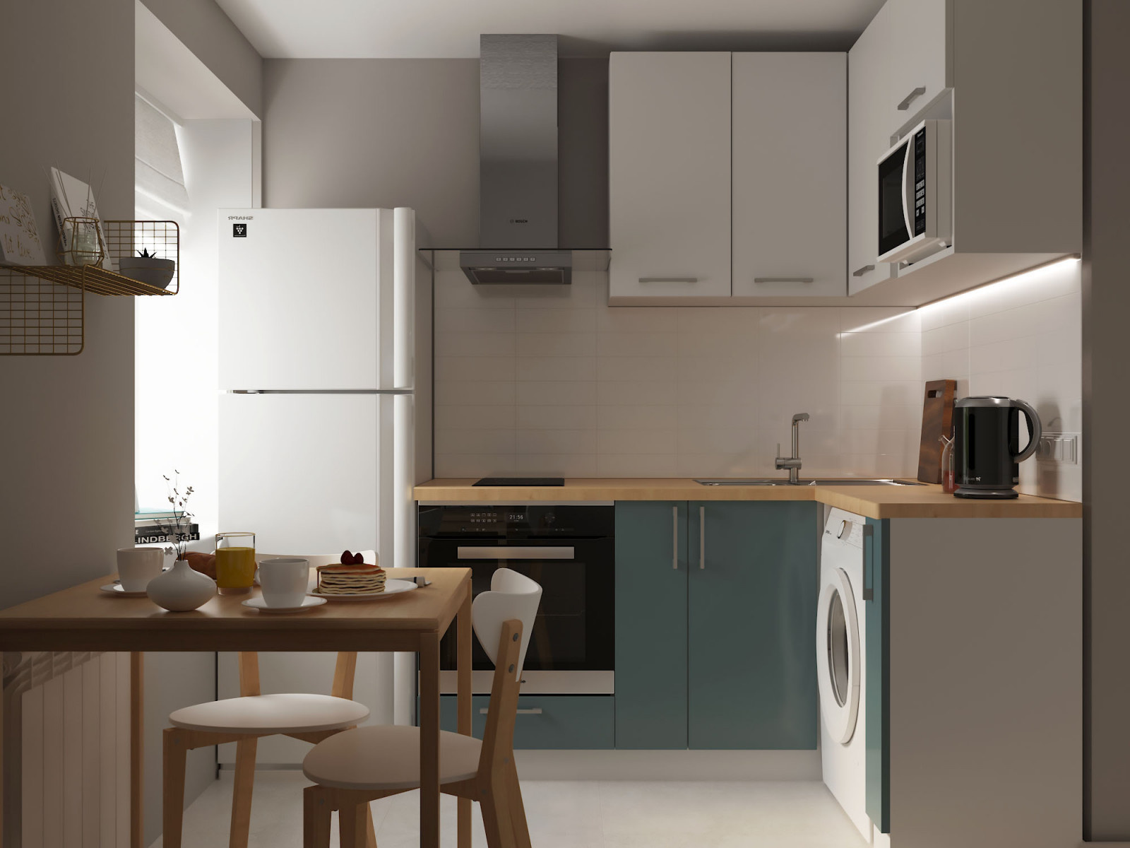 Обложка проекта: Кухня 6кв.м