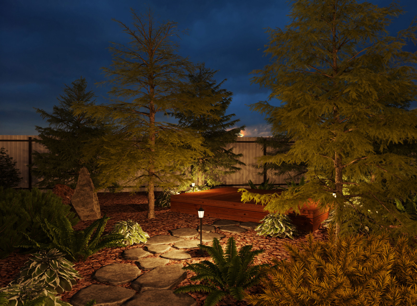 Сосновый сад для гурманов с ароматом кофе