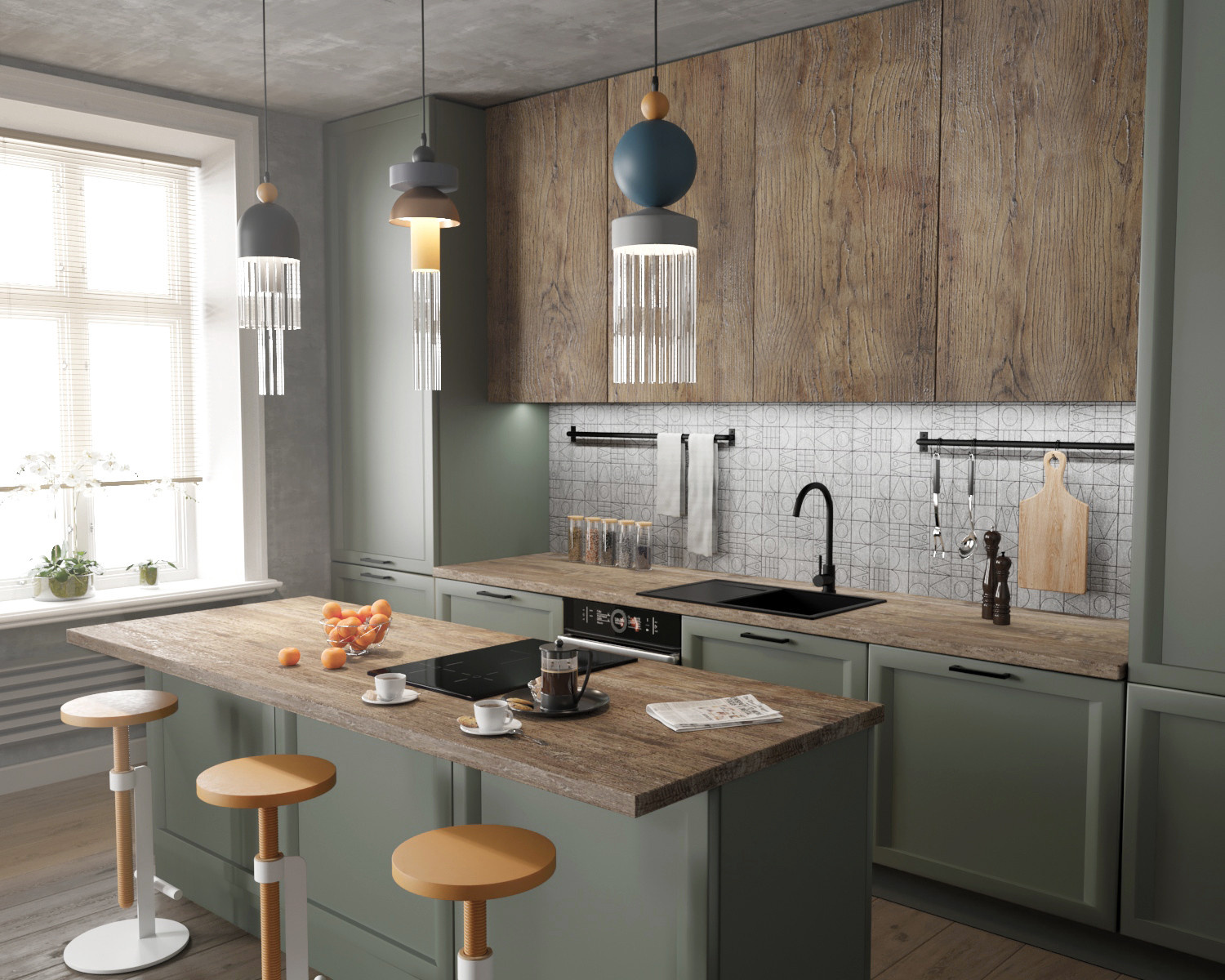 Кухня с островом