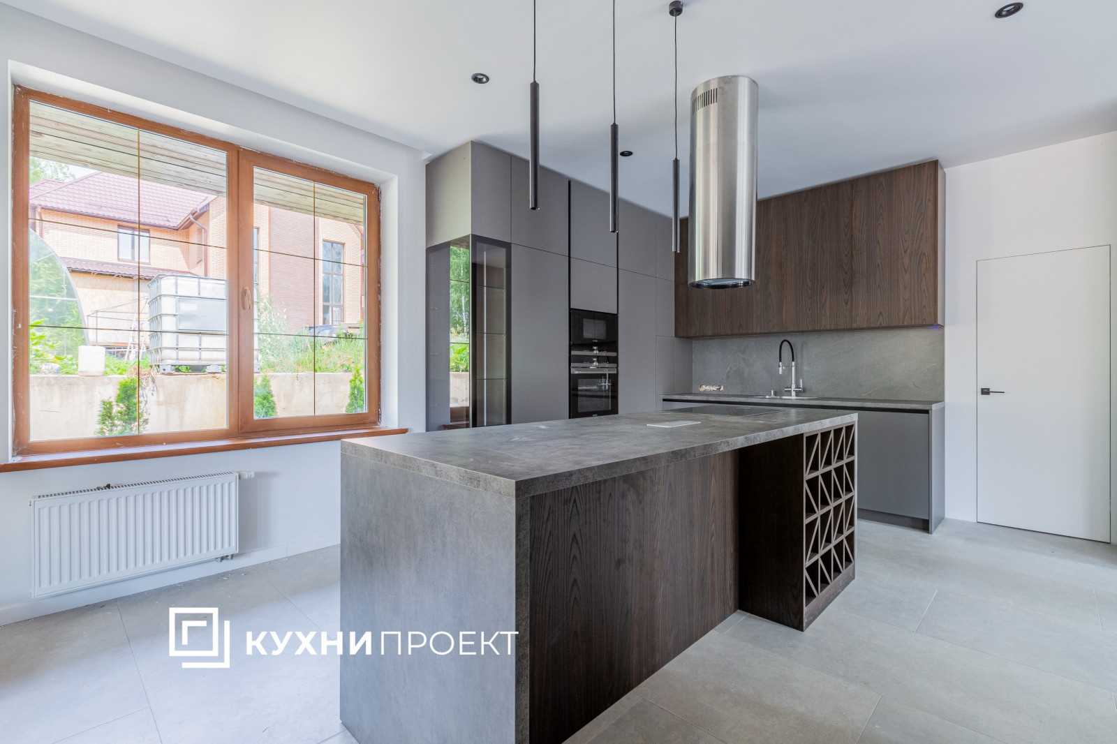 Стильная кухня с островом в современном стиле (реальные фото)