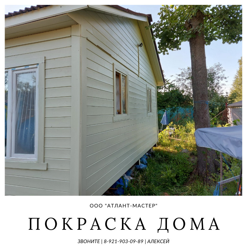 Покраска дома 10