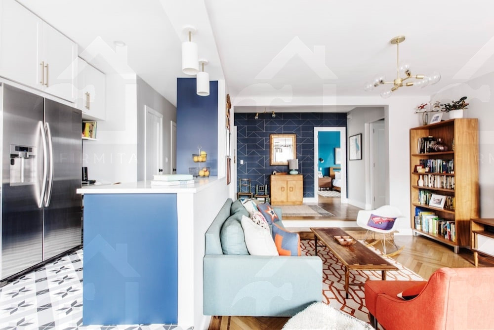 Интерьер загородного дома 128м²