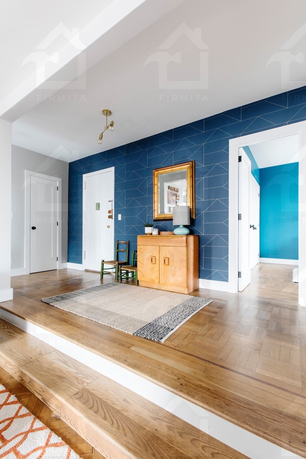 Интерьер загородного дома 128м²