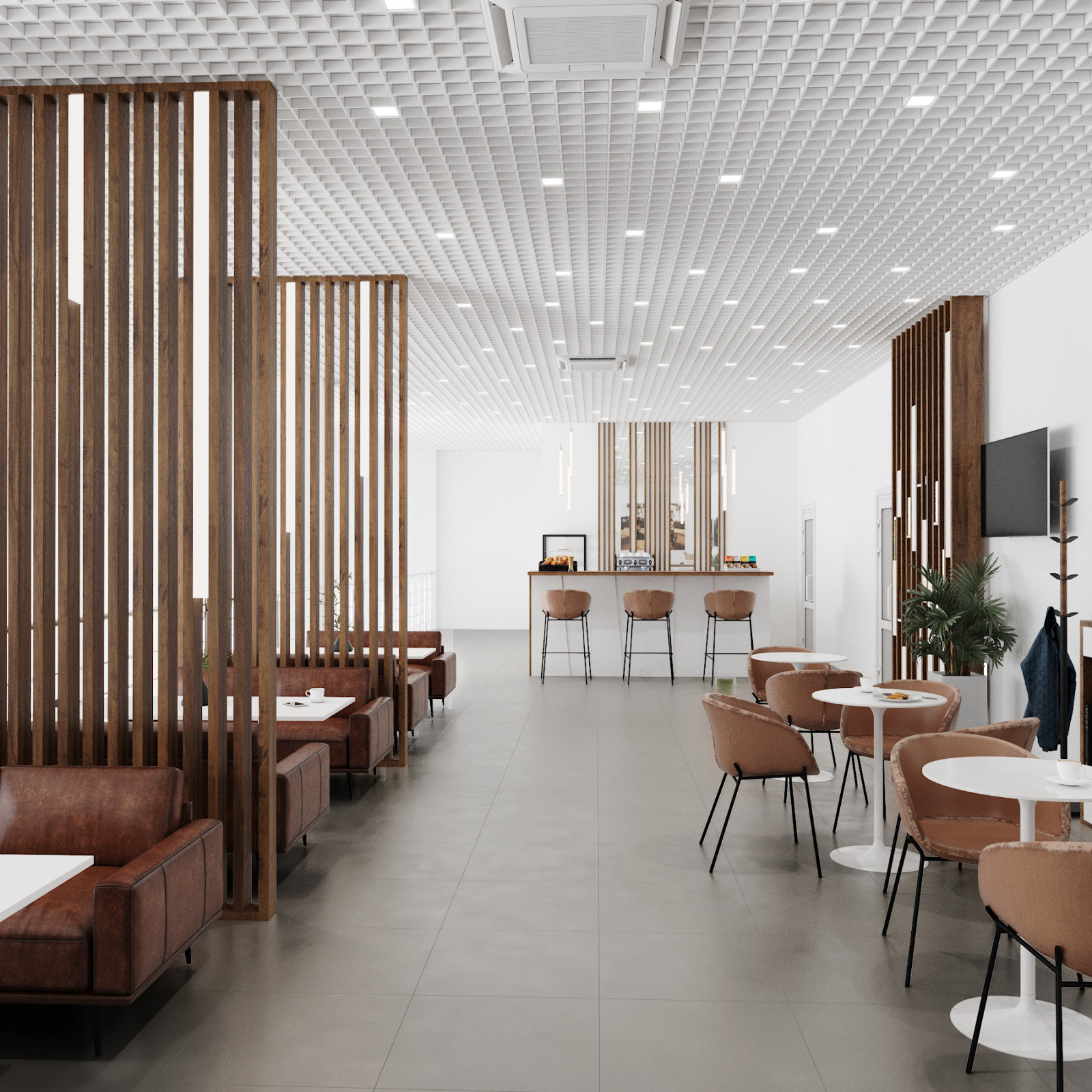 Дизайн кафе официально дилера BMW Бавария-Авто