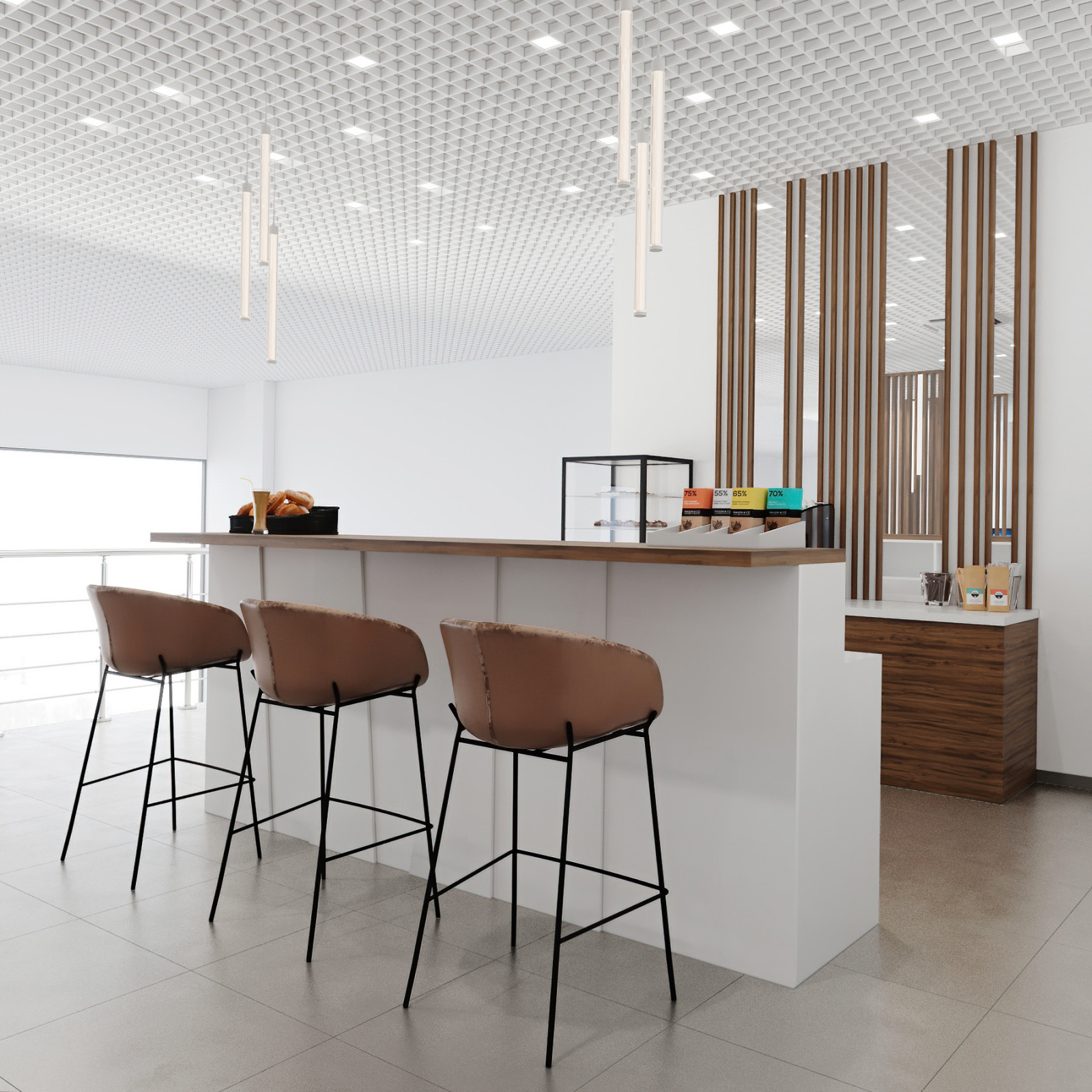 Дизайн кафе официально дилера BMW Бавария-Авто