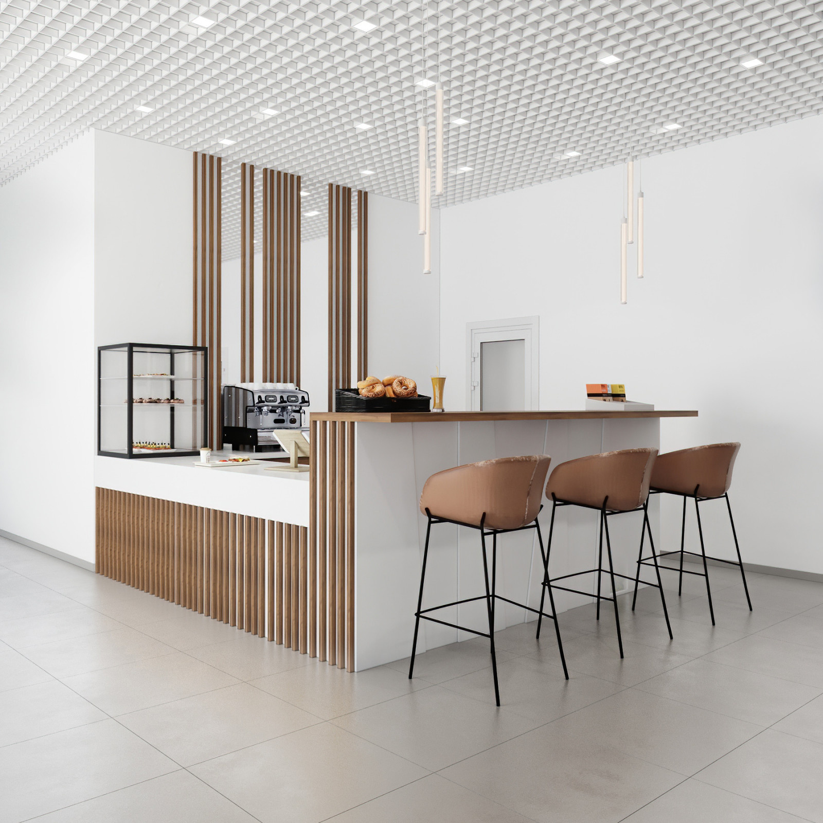 Обложка проекта: Дизайн кафе официального дилера BMW Бавария-Авто