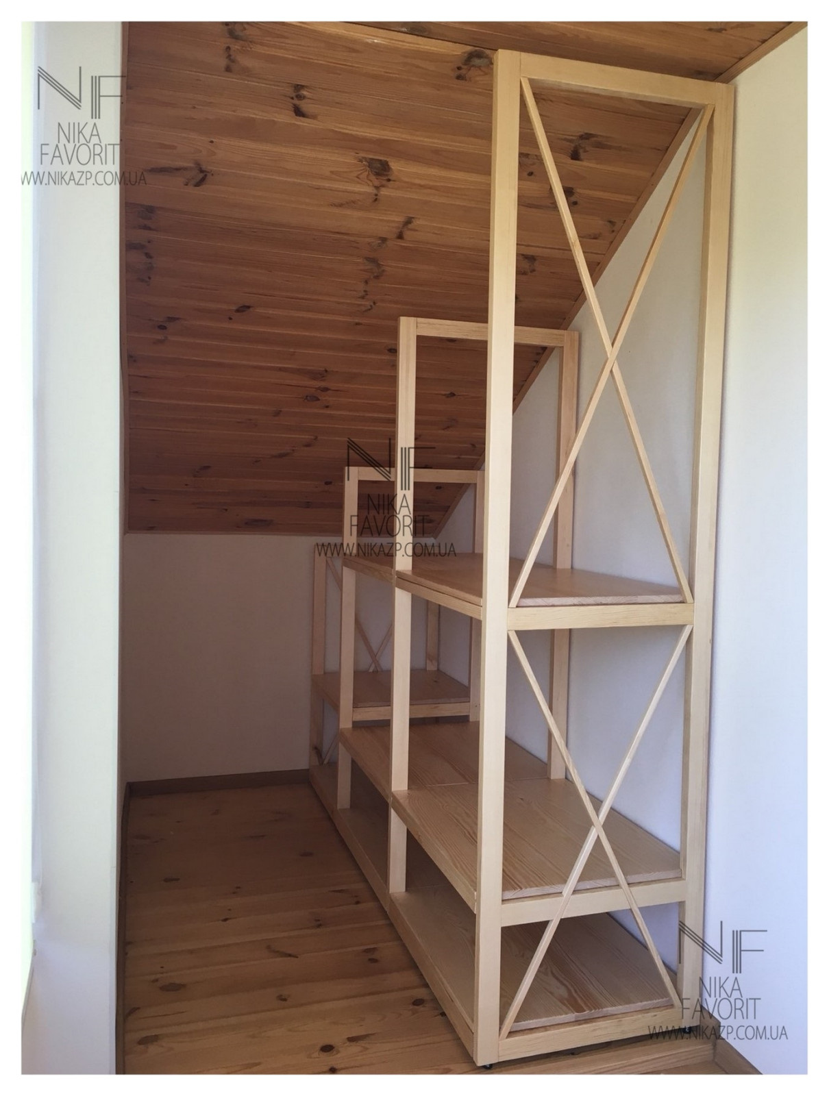 Custom wooden rack (shelving)
