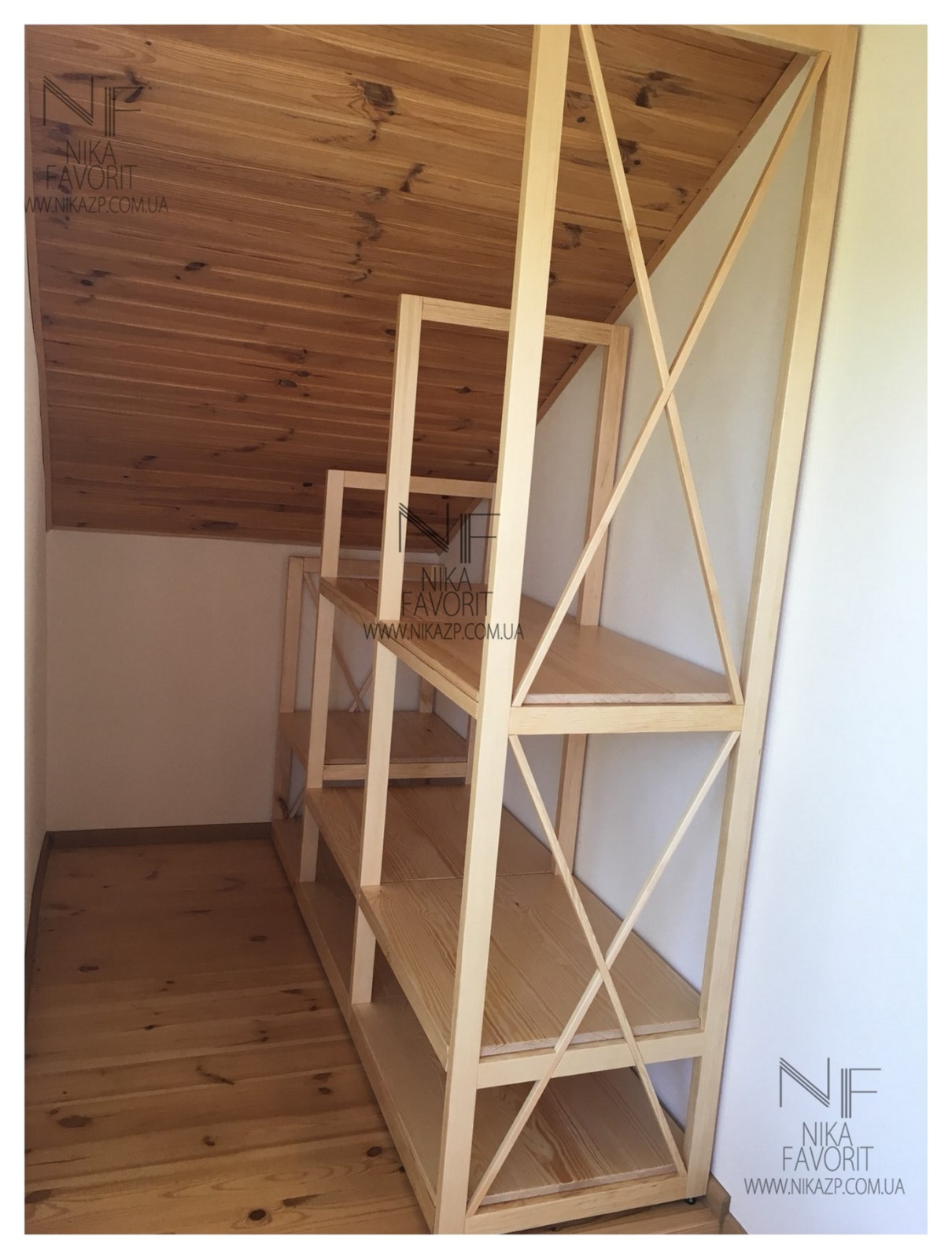 Custom wooden rack (shelving)