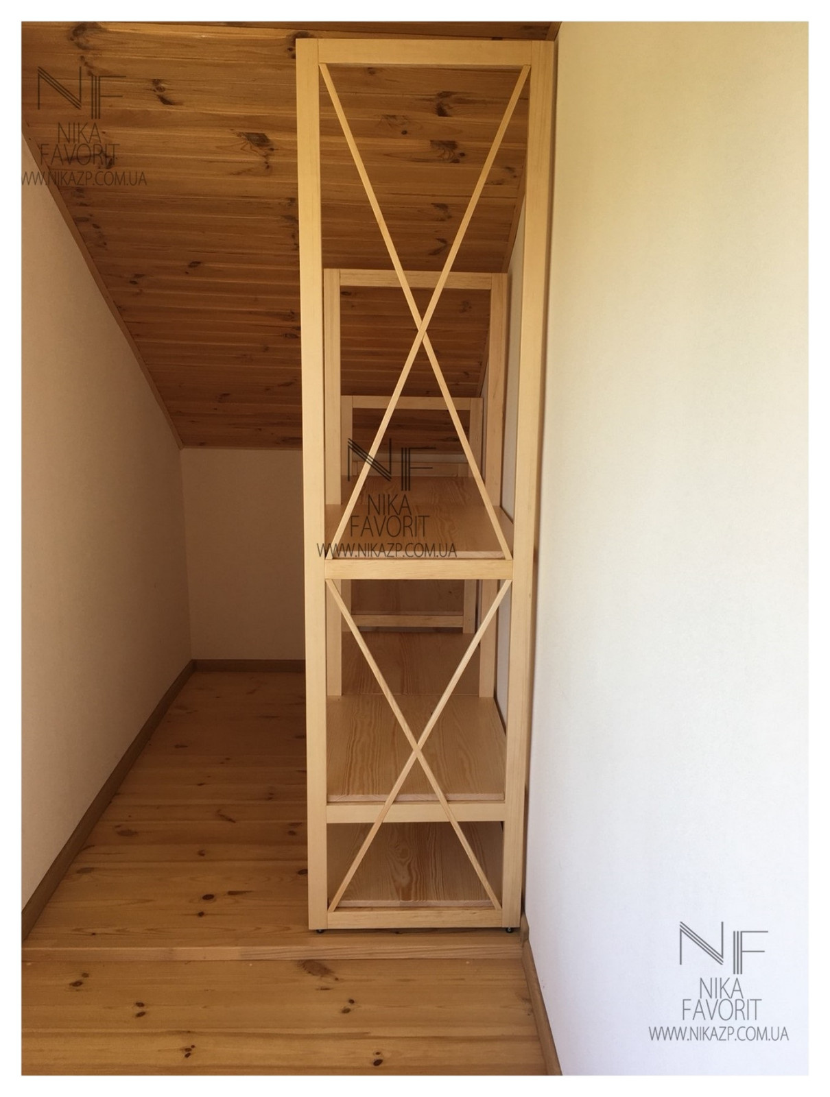 Custom wooden rack (shelving)