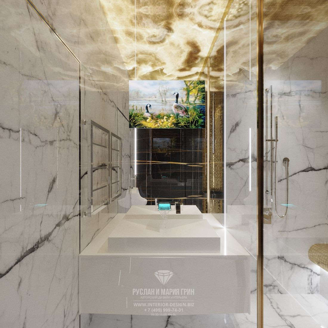 Дизайн элитной двухуровневой квартиры