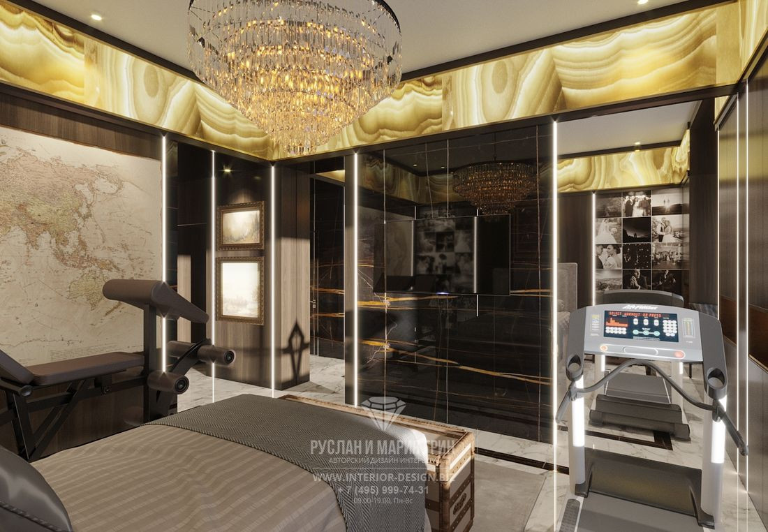 Дизайн элитной двухуровневой квартиры