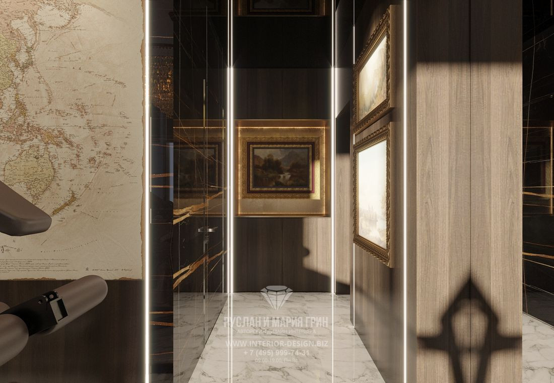 Дизайн элитной двухуровневой квартиры