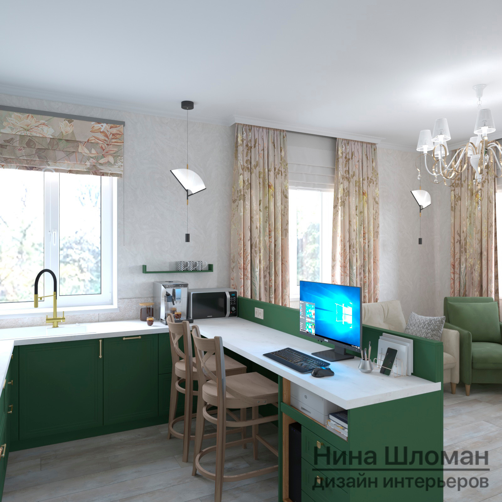 Романтичный интерьер дома в Старом Кировске