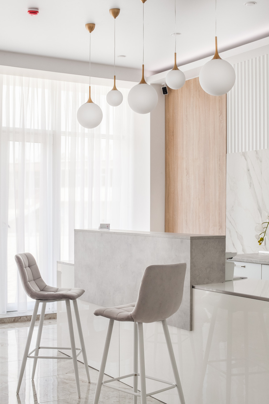 Салон красоты, зона ресепшен