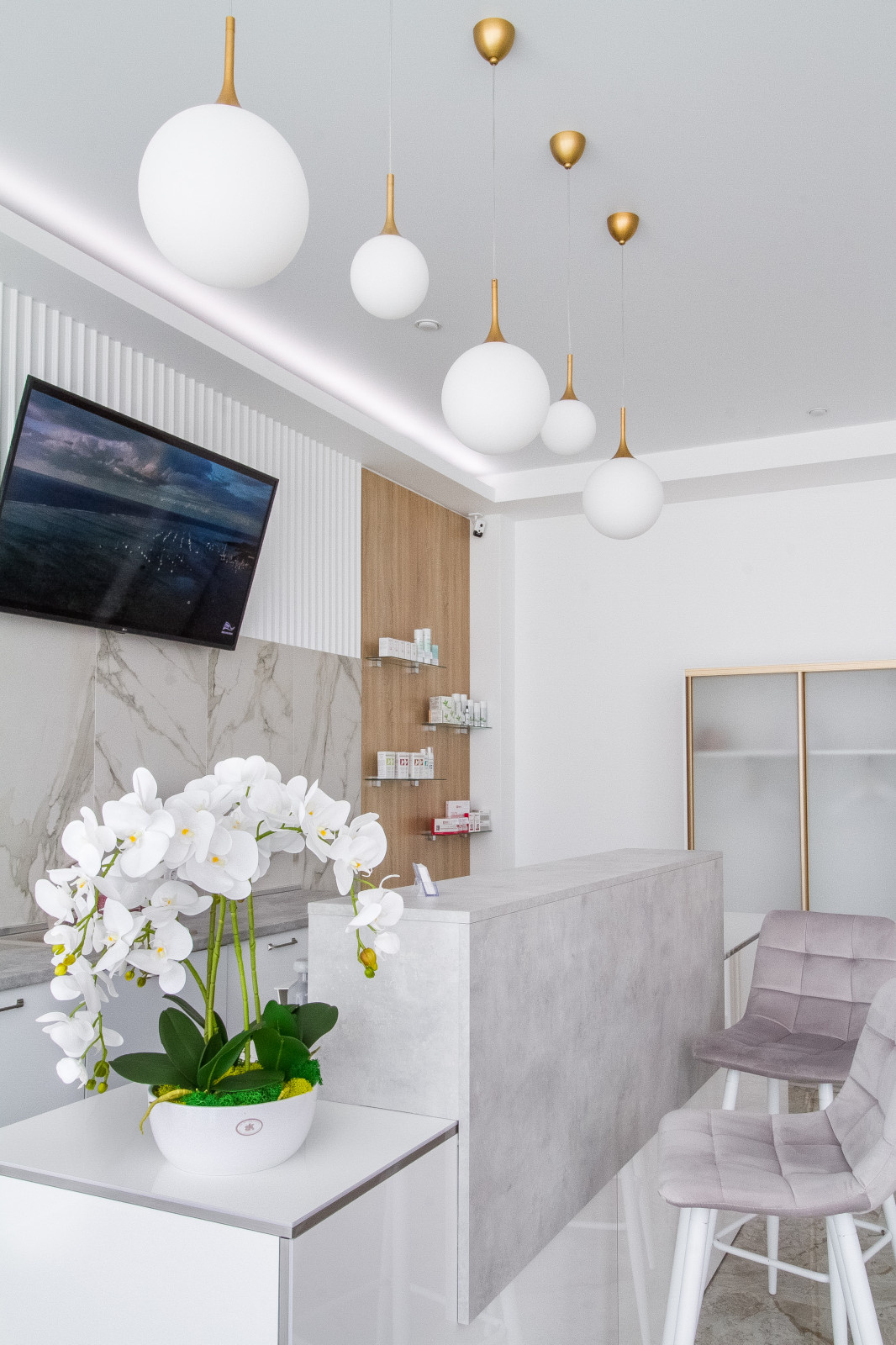 Обложка проекта: Салон красоты, зона ресепшен