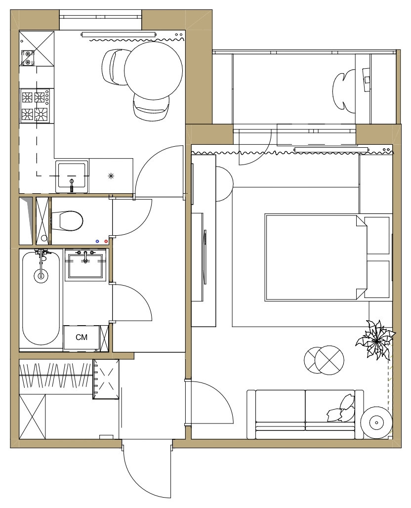 Обложка проекта: Планировочные решения квартир от студии до бесконечности